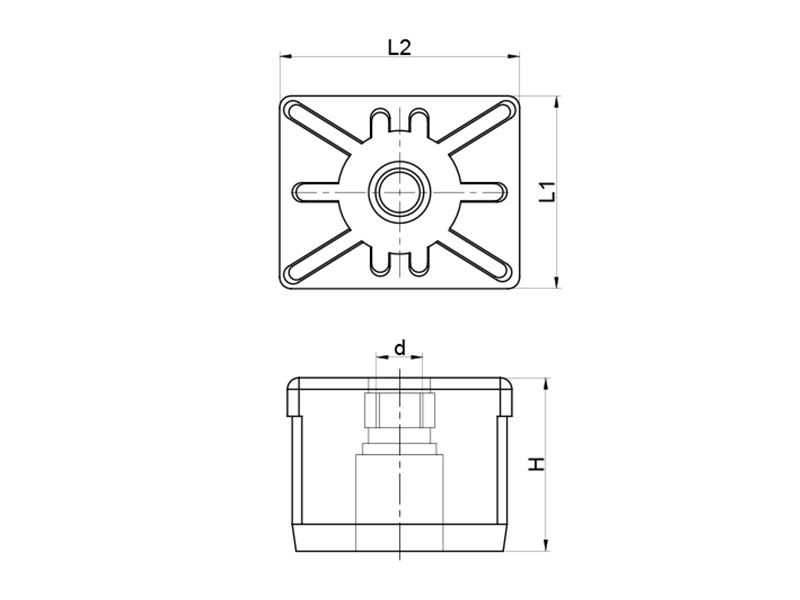 Inoxroll Oy - Kierretulpat – suorakulmainen-metallikierre