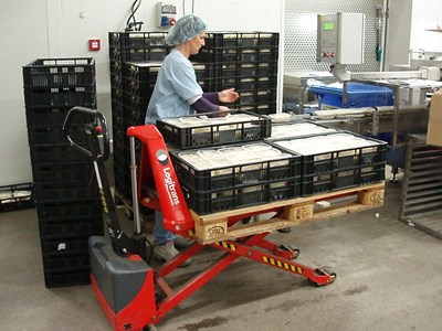 Inoxroll Oy - Akkukäyttöinen saksivaunu EHL1004